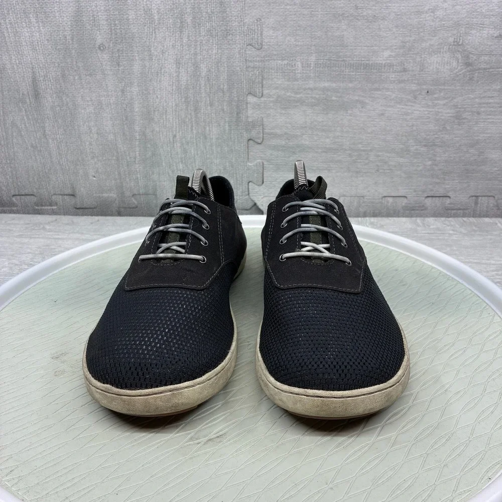 OluKai Nohea Moku Shoes Mens 9 Black Mesh Casual Boat Shoes 10283-4040